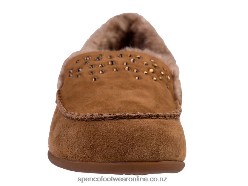 Women Spenco Footwear Balboa Rhinestone 426V8T732 Brown