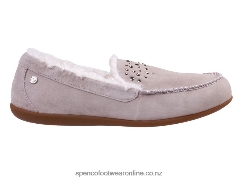 Women Spenco Footwear Balboa Rhinestone 426V8T733 Grey