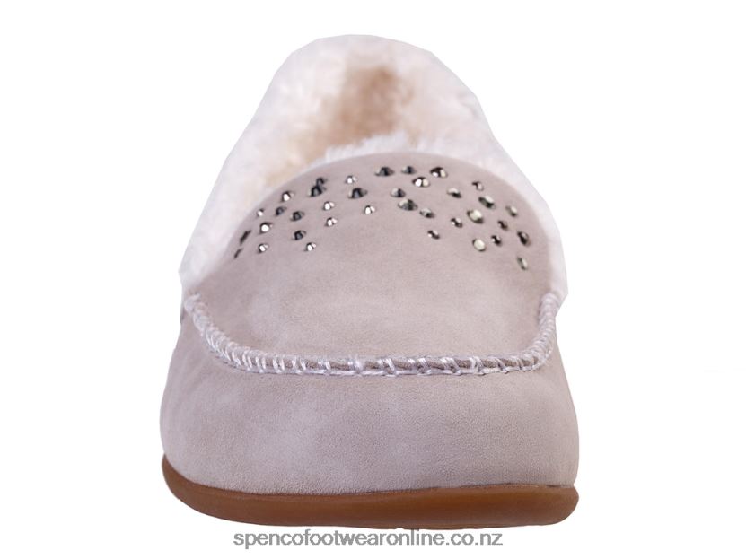 Women Spenco Footwear Balboa Rhinestone 426V8T733 Grey