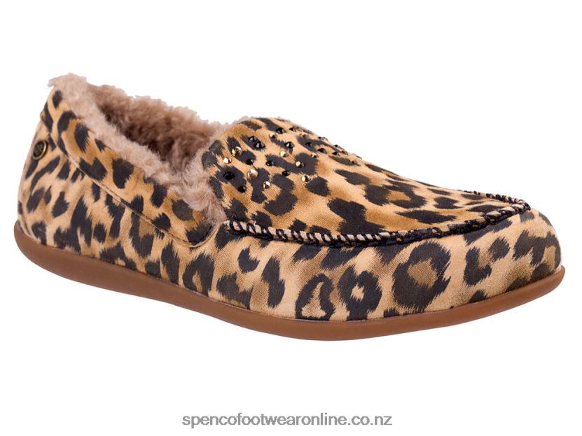 Women Spenco Footwear Balboa Rhinestone 426V8T734 Leopard