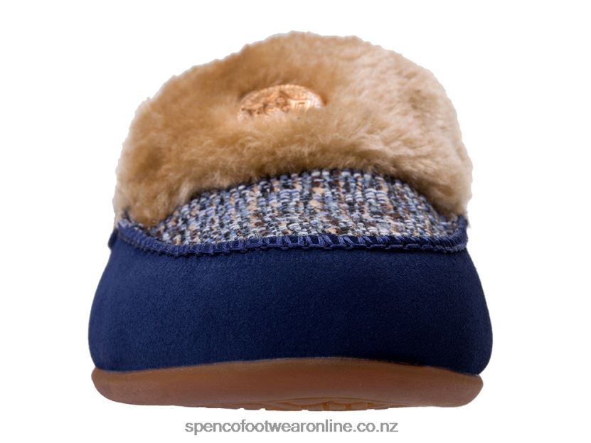 Women Spenco Footwear Birch Tweed Slipper 426V8T671 Navy