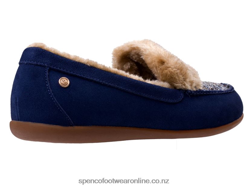 Women Spenco Footwear Birch Tweed Slipper 426V8T671 Navy
