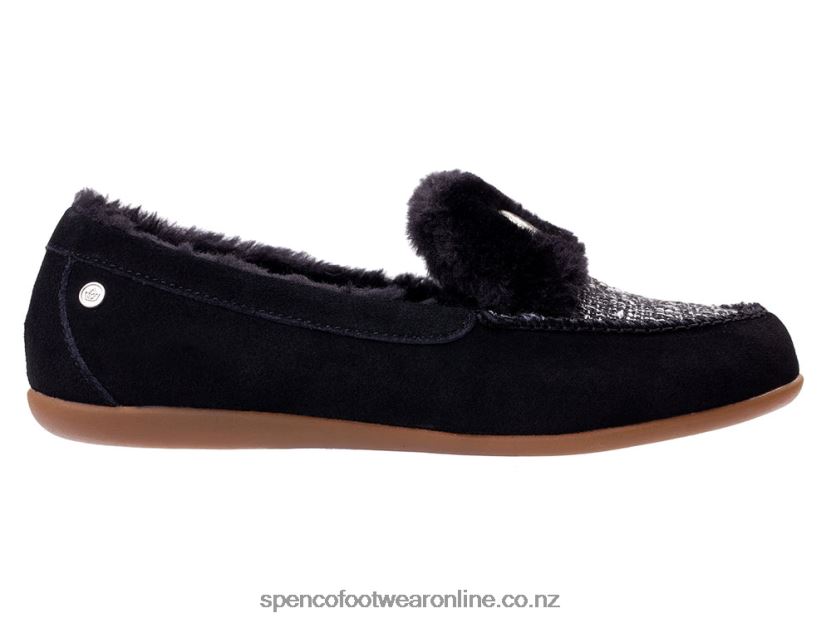 Women Spenco Footwear Birch Tweed Slipper 426V8T673 Black