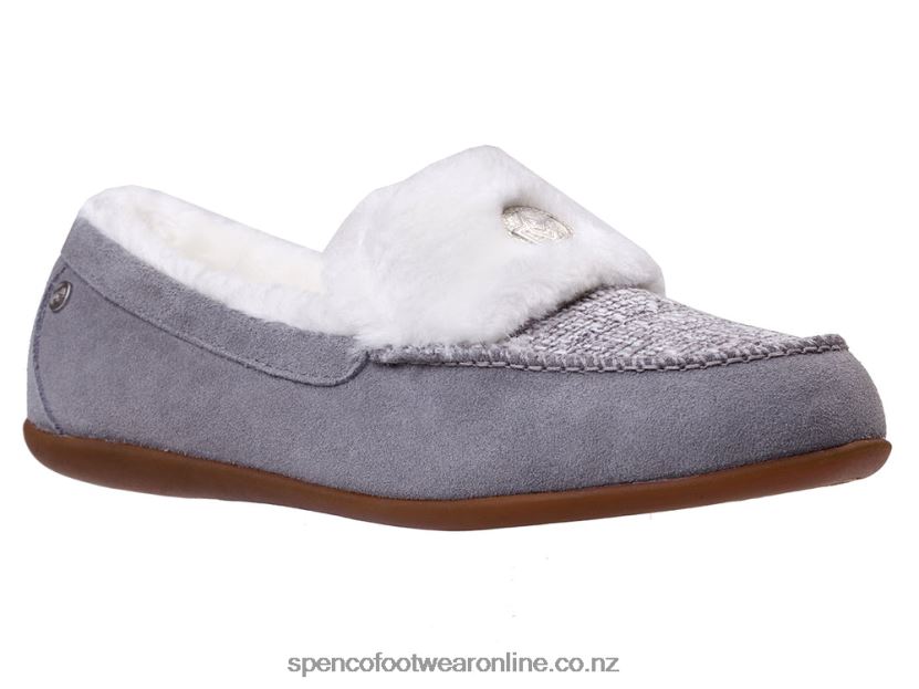 Women Spenco Footwear Birch Tweed Slipper 426V8T674 Grey