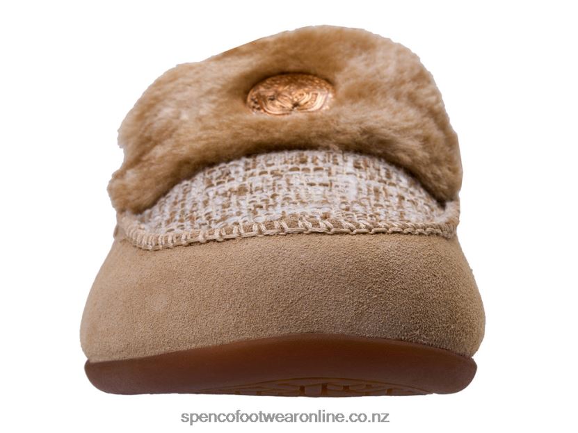 Women Spenco Footwear Birch Tweed Slipper 426V8T675 Tan