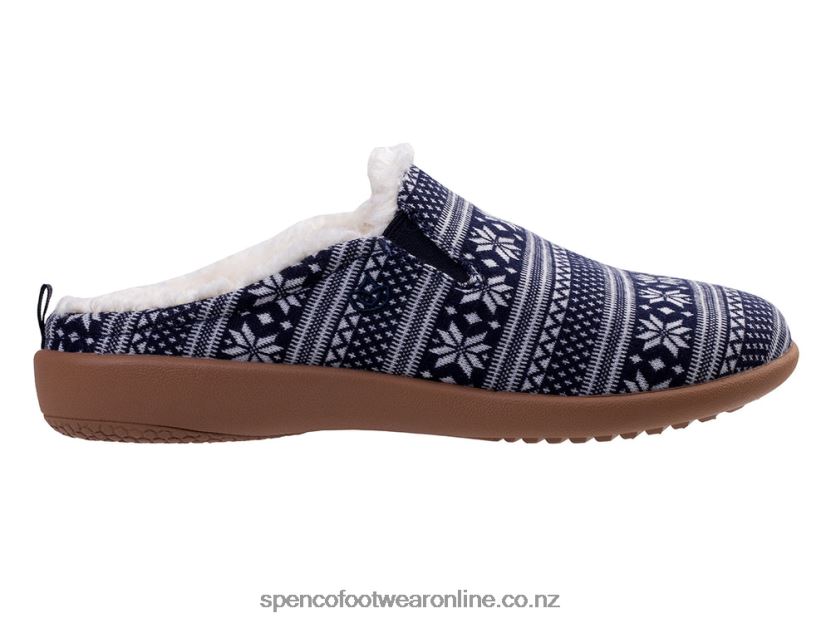 Women Spenco Footwear Dundee Fair Isle 426V8T676 Navy
