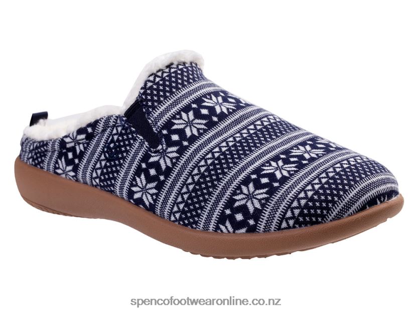 Women Spenco Footwear Dundee Fair Isle 426V8T676 Navy