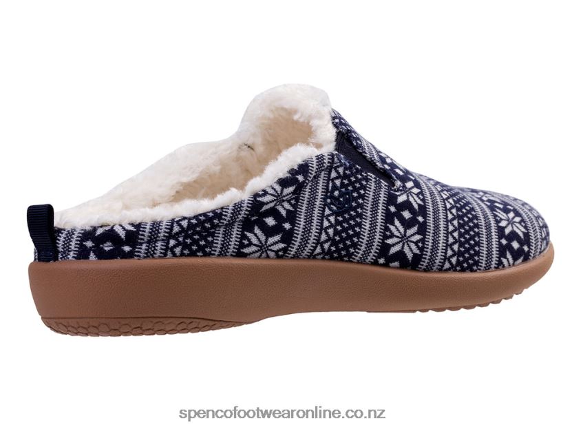 Women Spenco Footwear Dundee Fair Isle 426V8T676 Navy