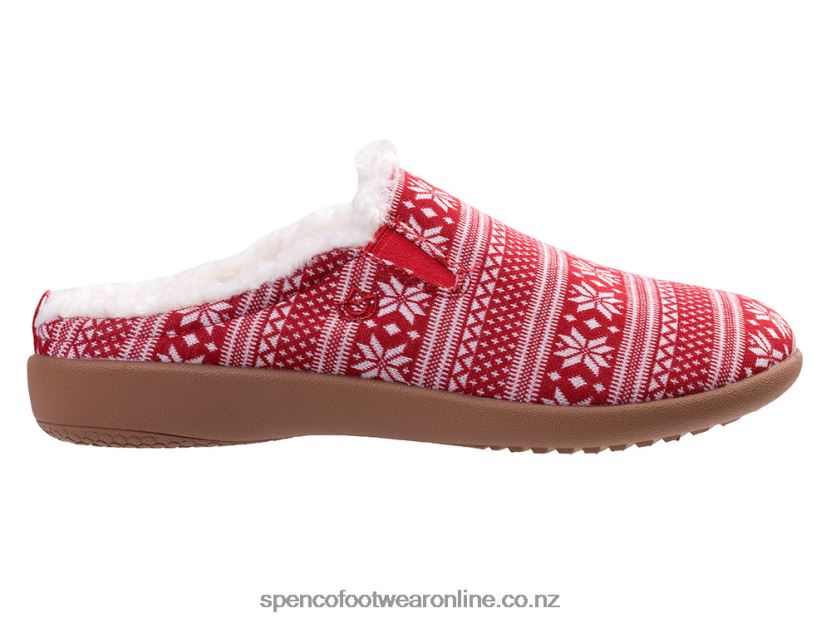 Women Spenco Footwear Dundee Fair Isle 426V8T677 Red