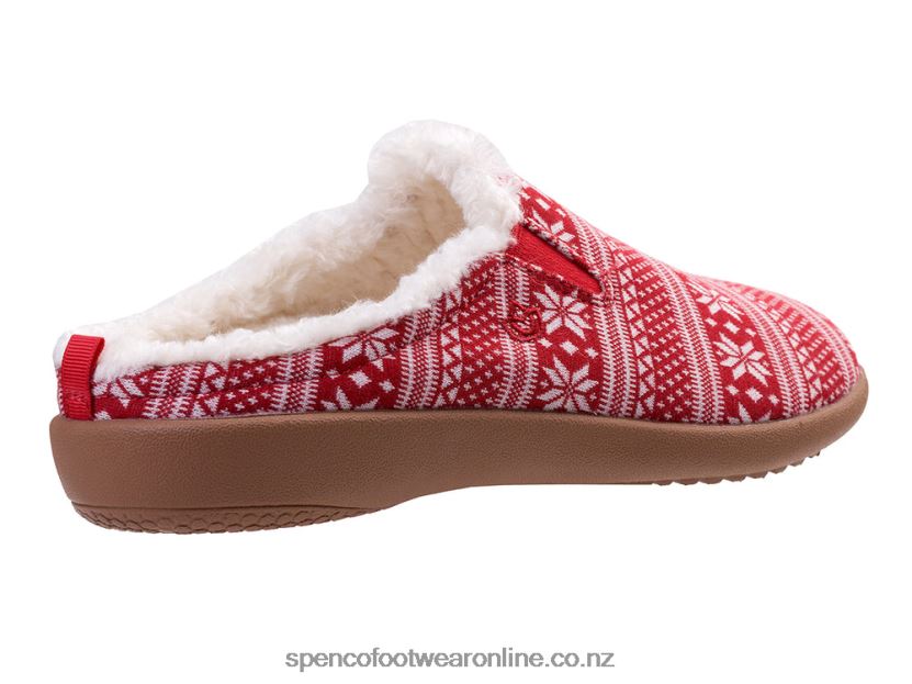 Women Spenco Footwear Dundee Fair Isle 426V8T677 Red