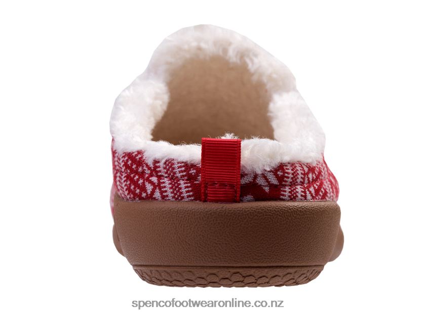 Women Spenco Footwear Dundee Fair Isle 426V8T677 Red