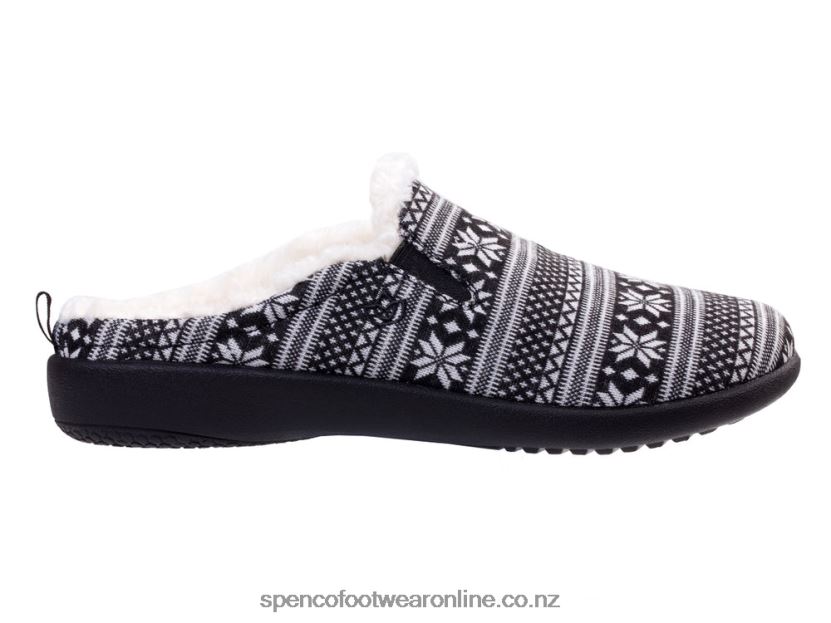 Women Spenco Footwear Dundee Fair Isle 426V8T678 Black