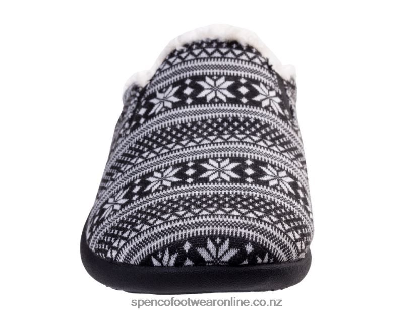 Women Spenco Footwear Dundee Fair Isle 426V8T678 Black