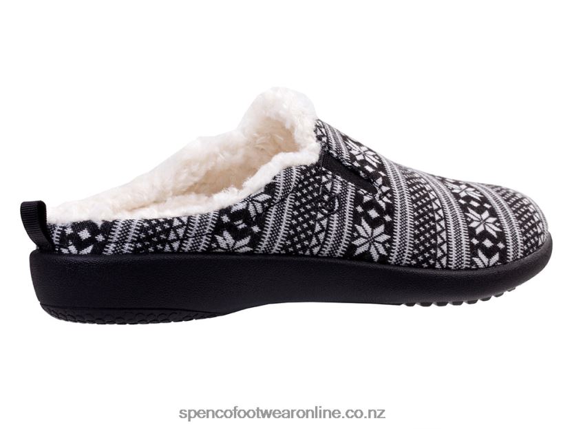 Women Spenco Footwear Dundee Fair Isle 426V8T678 Black