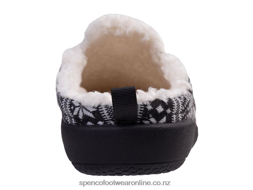 Women Spenco Footwear Dundee Fair Isle 426V8T678 Black