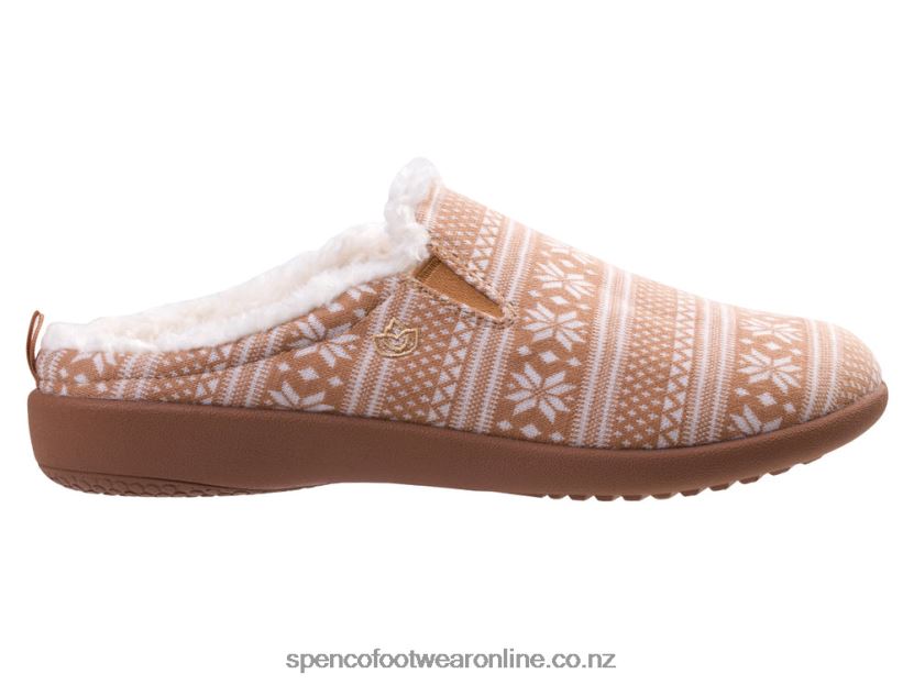 Women Spenco Footwear Dundee Fair Isle 426V8T679 Brown