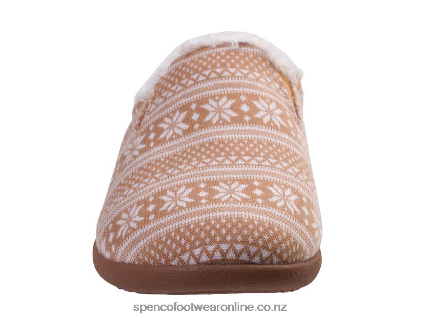 Women Spenco Footwear Dundee Fair Isle 426V8T679 Brown