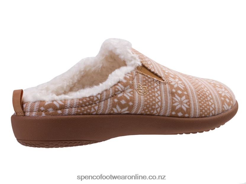 Women Spenco Footwear Dundee Fair Isle 426V8T679 Brown