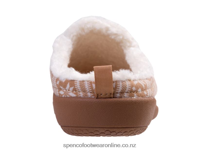 Women Spenco Footwear Dundee Fair Isle 426V8T679 Brown