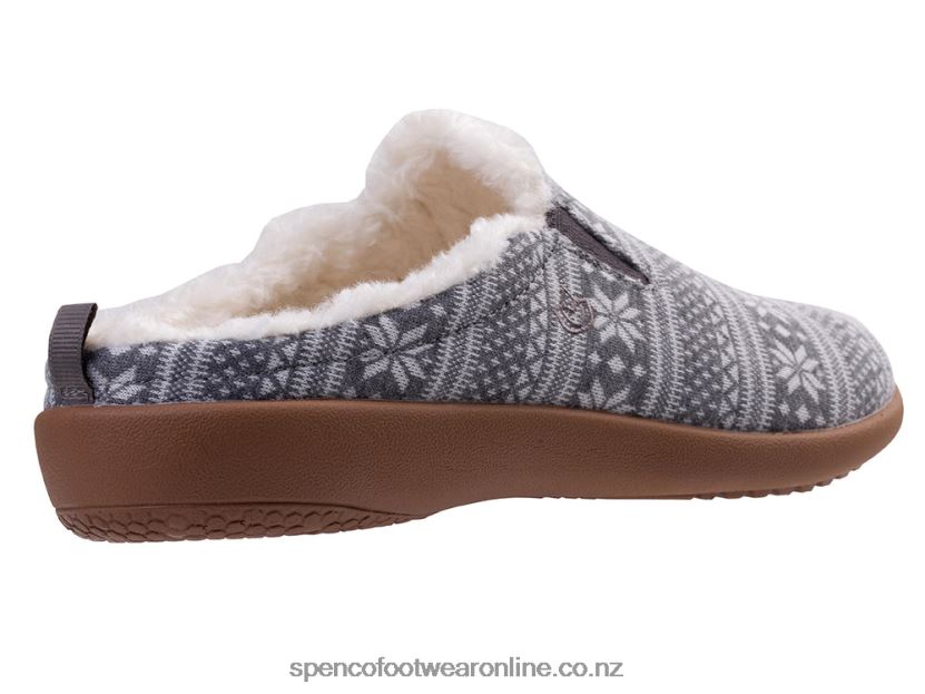 Women Spenco Footwear Dundee Fair Isle 426V8T680 Grey