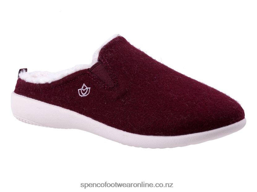 Women Spenco Footwear Dundee Slipper 426V8T688 Winter Red