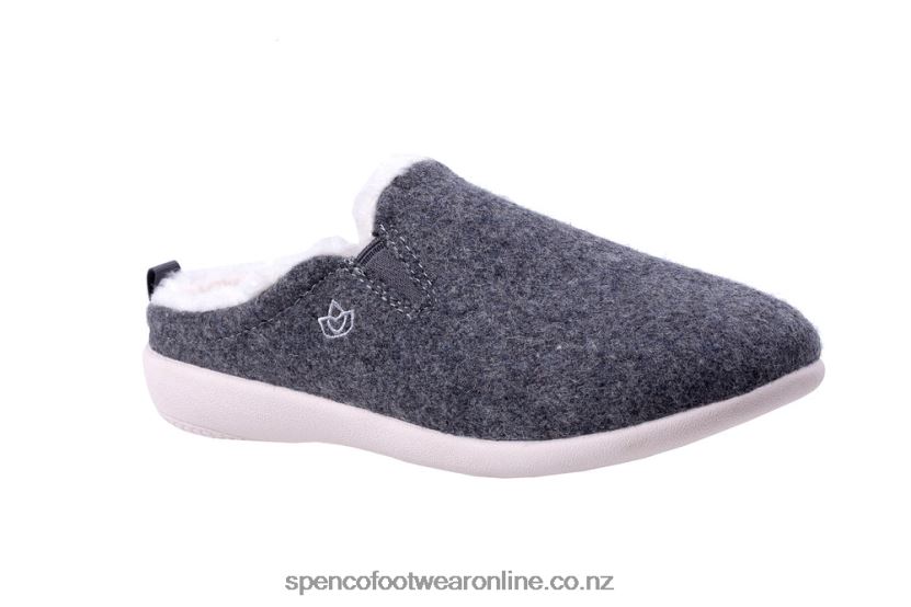 Women Spenco Footwear Dundee Slipper 426V8T773 Dove Grey