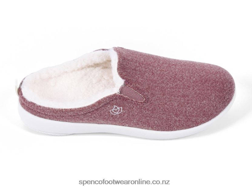 Women Spenco Footwear Dundee Slipper 426V8T774 Dark Rose
