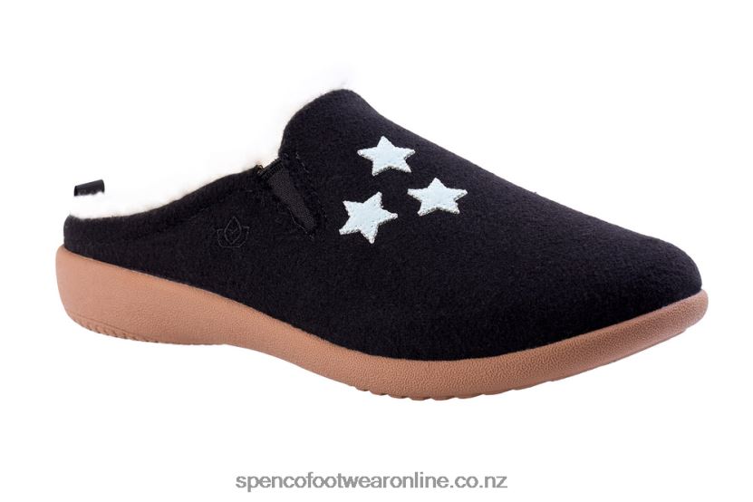 Women Spenco Footwear Evie Slipper Classic 426V8T748 Black