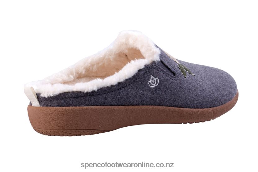 Women Spenco Footwear Evie Slipper Seasonal 426V8T745 Charcoal