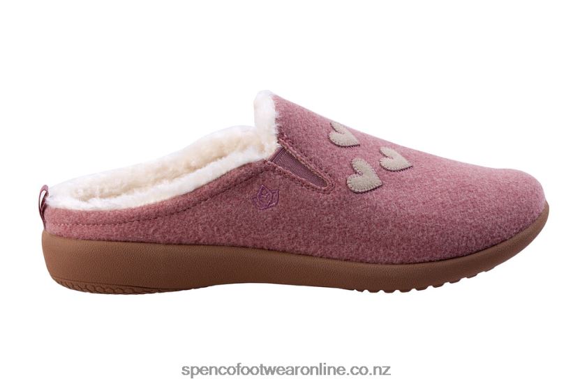 Women Spenco Footwear Evie Slipper Seasonal 426V8T746 Dark Rose