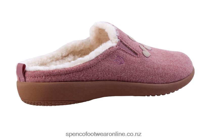 Women Spenco Footwear Evie Slipper Seasonal 426V8T746 Dark Rose