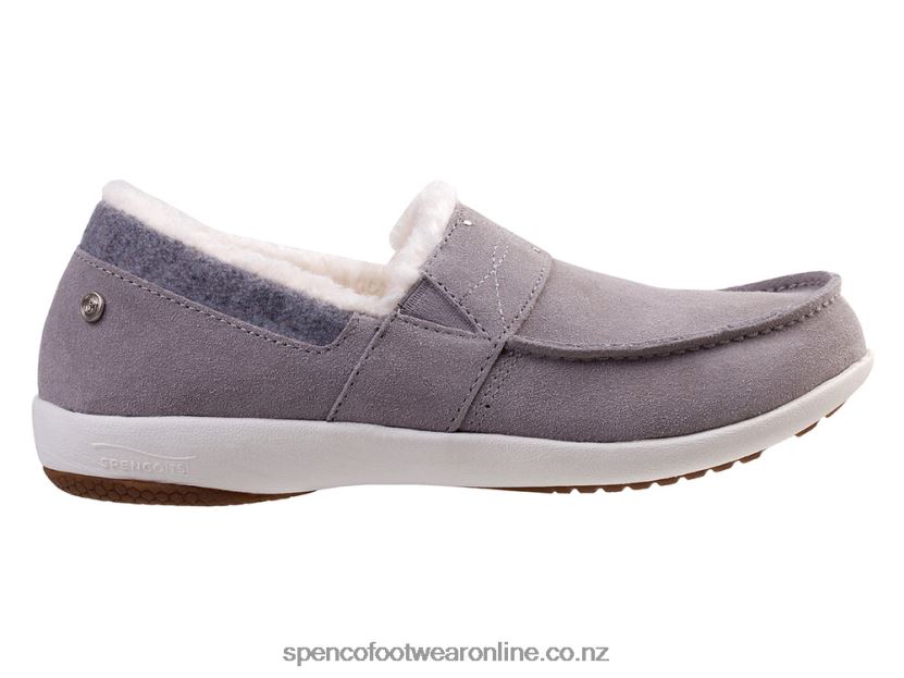 Women Spenco Footwear Fiesta Cozier Slipper 426V8T709 Grey
