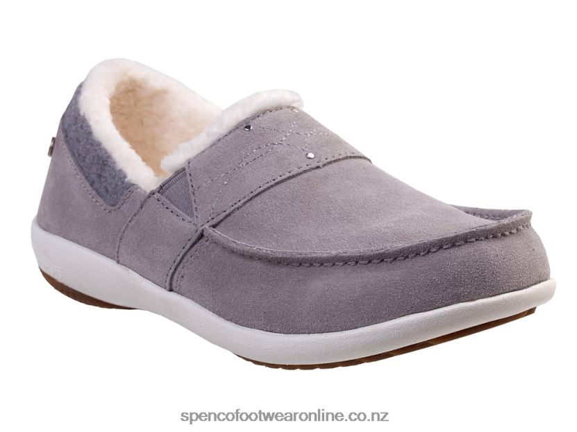 Women Spenco Footwear Fiesta Cozier Slipper 426V8T709 Grey