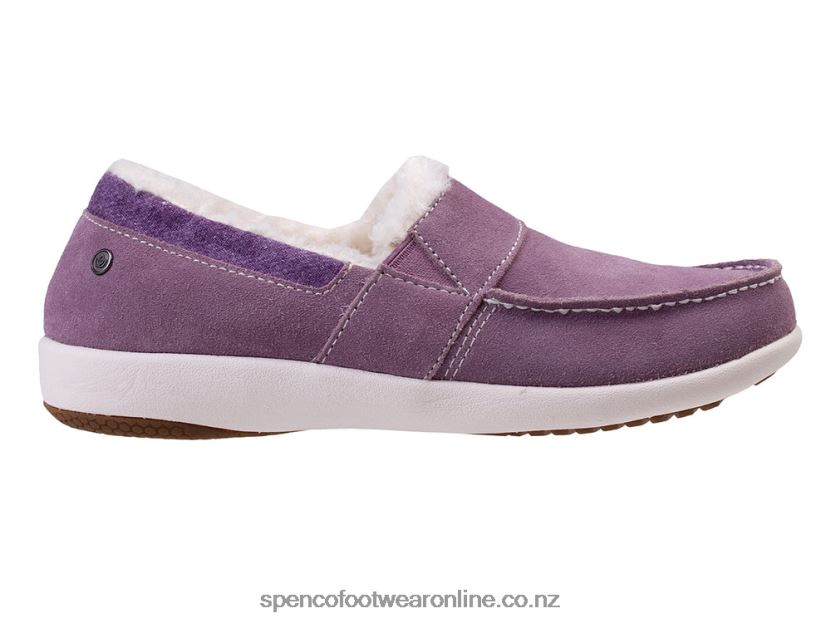 Women Spenco Footwear Fiesta Cozy Slip-On 426V8T701 Elderberry