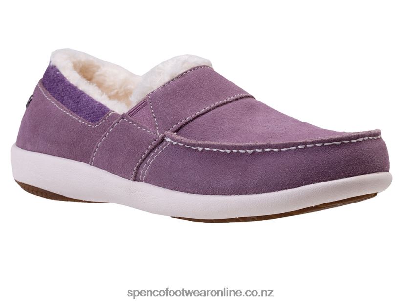 Women Spenco Footwear Fiesta Cozy Slip-On 426V8T701 Elderberry