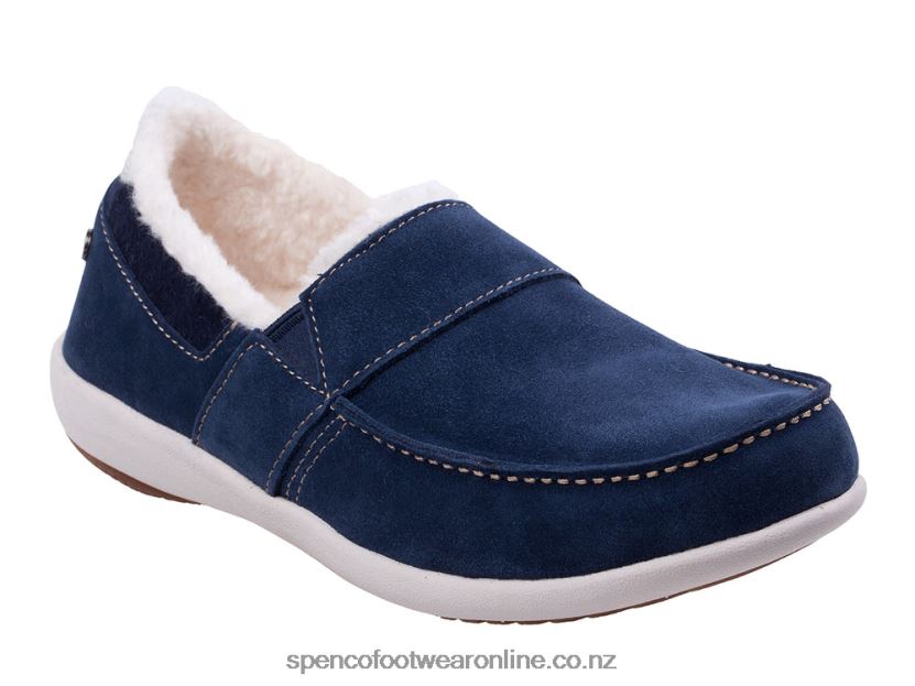 Women Spenco Footwear Fiesta Cozy Slip-On 426V8T702 Peacoat