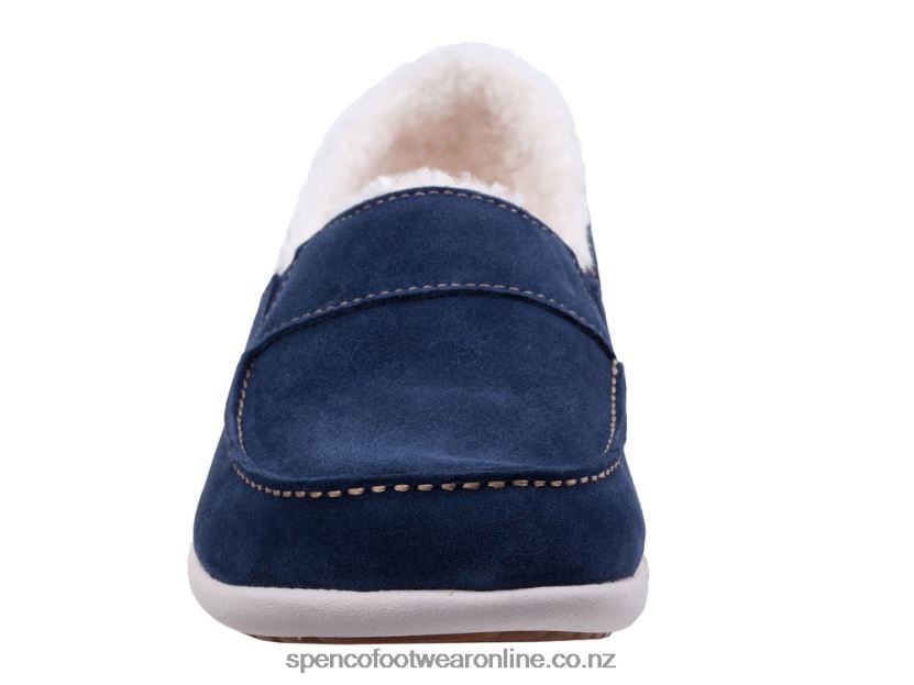 Women Spenco Footwear Fiesta Cozy Slip-On 426V8T702 Peacoat