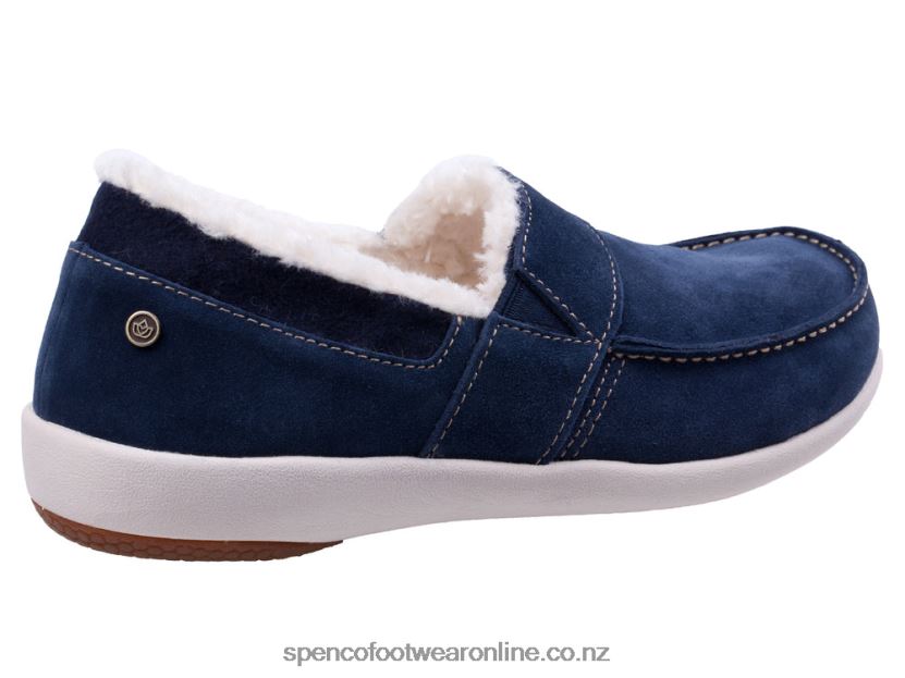 Women Spenco Footwear Fiesta Cozy Slip-On 426V8T702 Peacoat