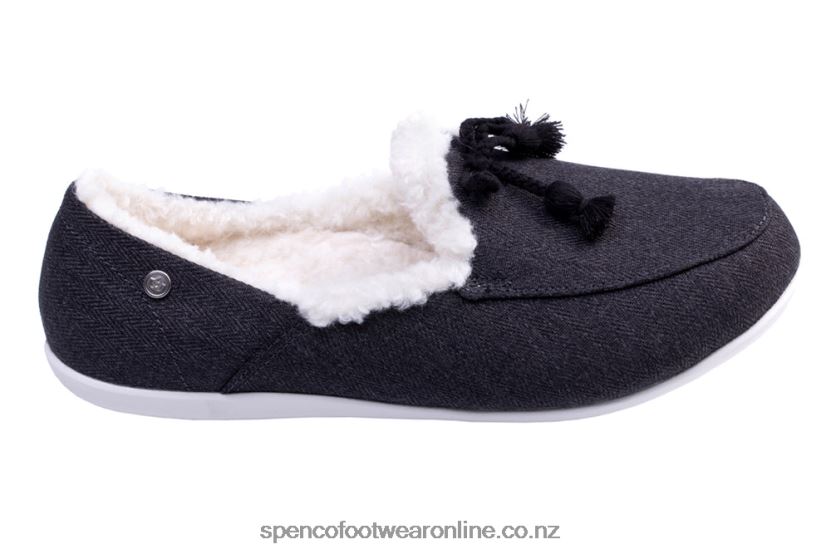 Women Spenco Footwear Fireside Slipper 426V8T778 Black