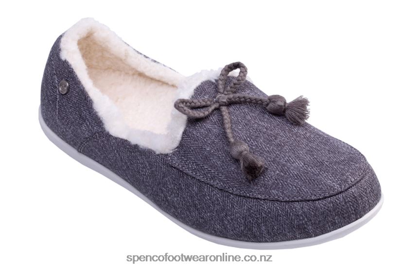 Women Spenco Footwear Fireside Slipper 426V8T779 Grey