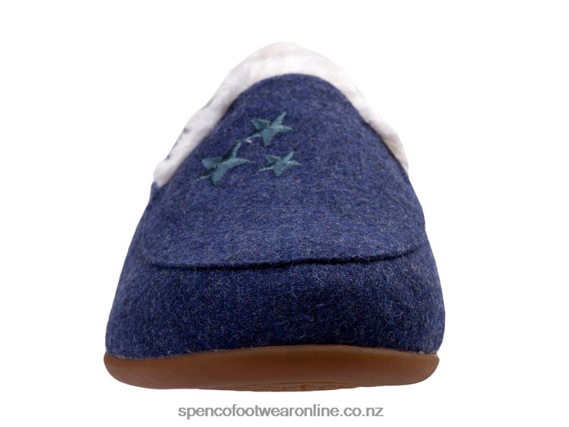 Women Spenco Footwear Heavenly Slipper 426V8T666 Navy Stars