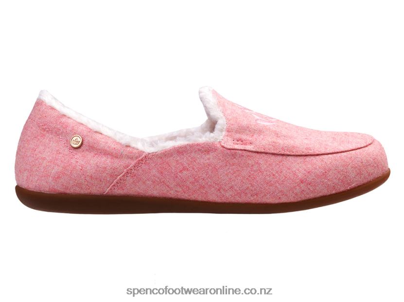 Women Spenco Footwear Heavenly Slipper 426V8T667 Pink Hearts