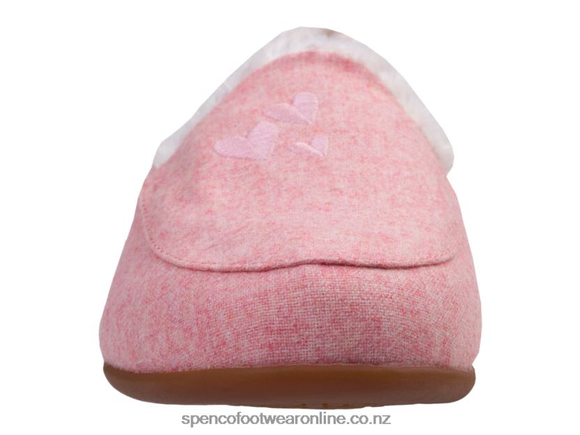 Women Spenco Footwear Heavenly Slipper 426V8T667 Pink Hearts