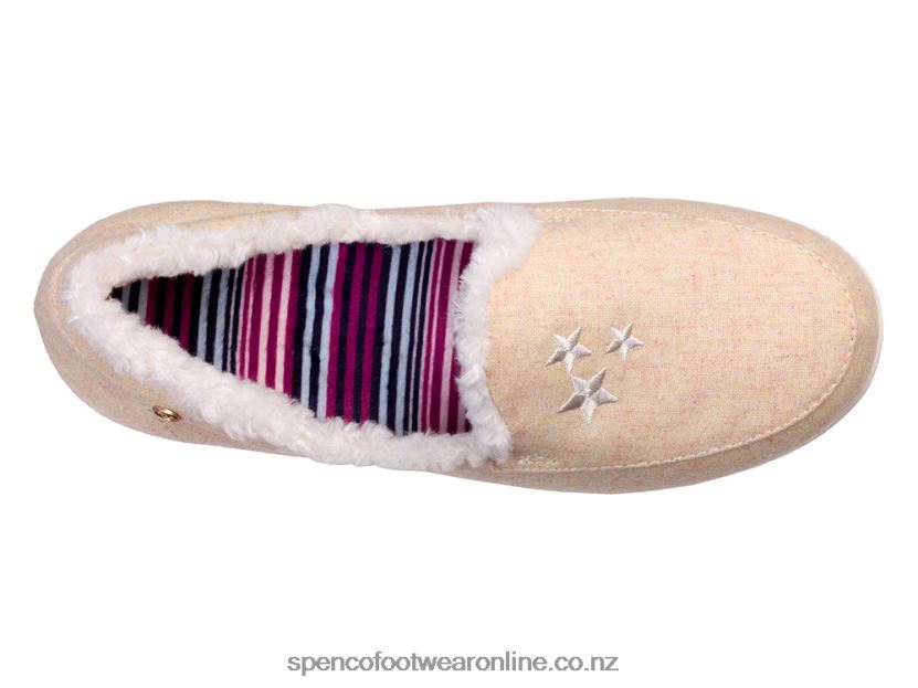 Women Spenco Footwear Heavenly Slipper 426V8T668 Grey Hearts