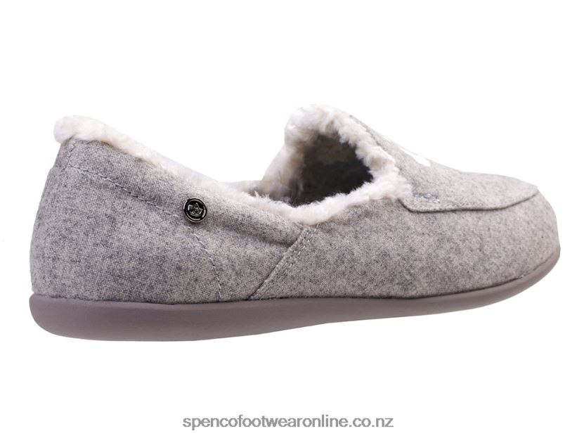 Women Spenco Footwear Heavenly Slipper 426V8T668 Grey Hearts