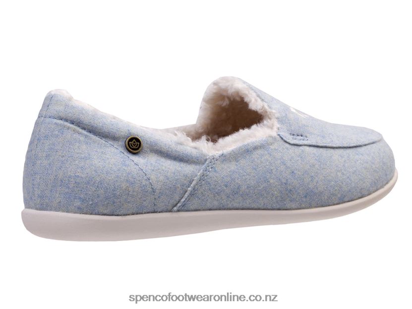 Women Spenco Footwear Heavenly Slipper 426V8T669 Light Blue Stars