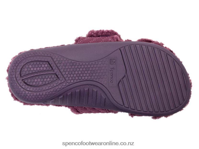 Women Spenco Footwear Janie Slipper 426V8T653 Eggplant