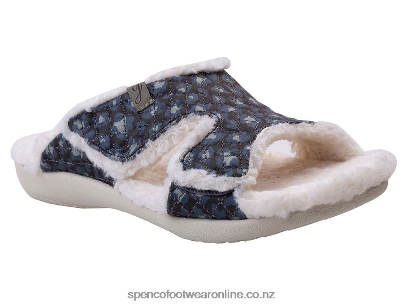 Women Spenco Footwear Janie Slipper 426V8T751 Olive Camo