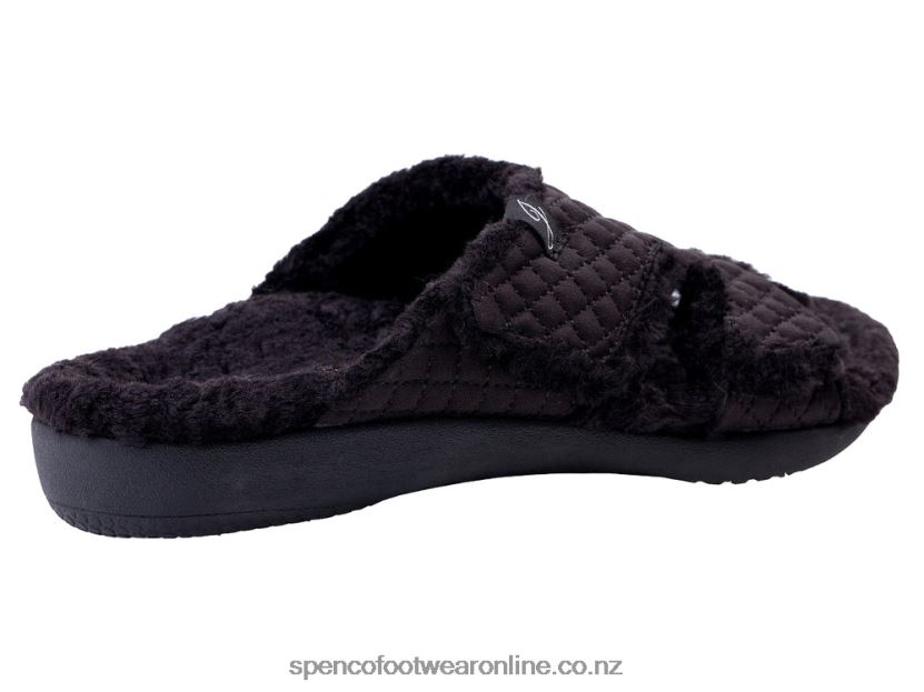 Women Spenco Footwear Janie Slipper 426V8T754 Black