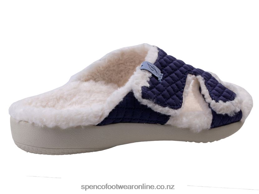 Women Spenco Footwear Janie Slipper 426V8T757 Navy